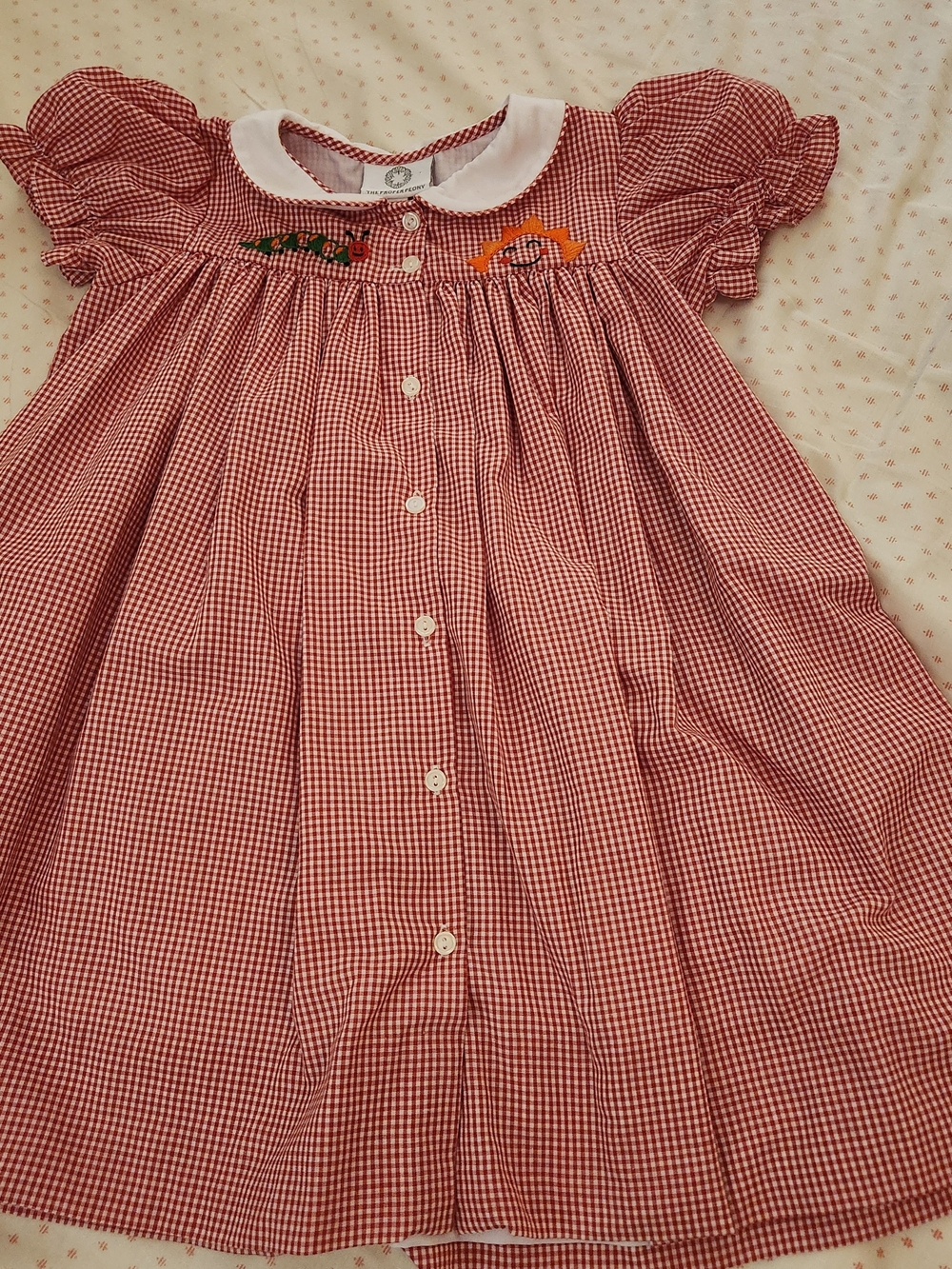 The Proper Peony Classics Hungry Caterpillar Red White Sunshine Dress 5